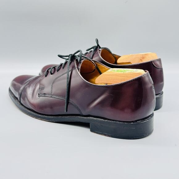 Cole Haan Shoes Mens 10 Brown Leather Cap Toe Derby Oxford Lace Up Dress Classic main image 4